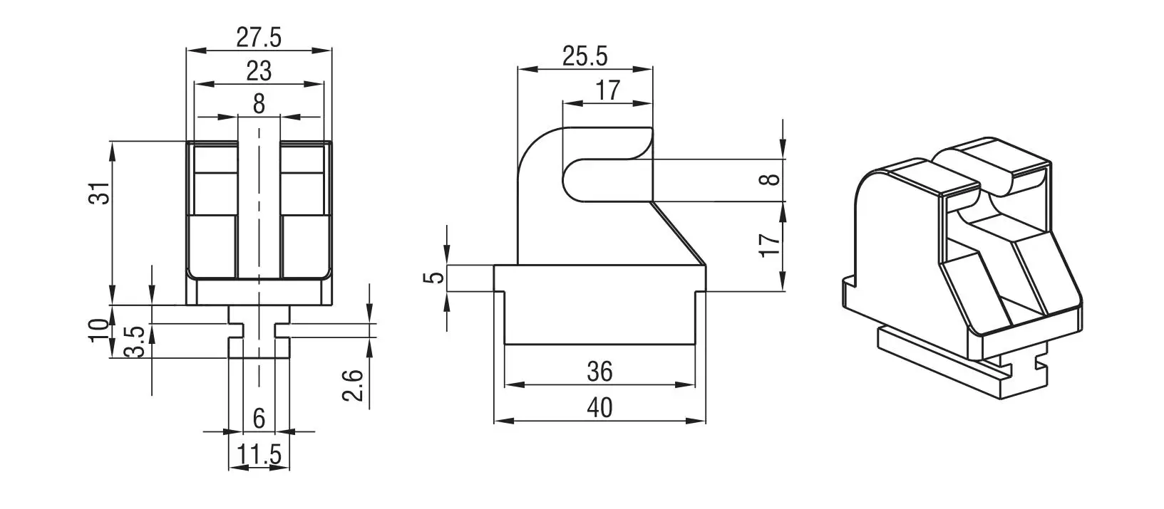 Rod accesories 9401-4031 Series