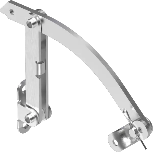 Telescopic Cover Stay With Button 6101 Long Series