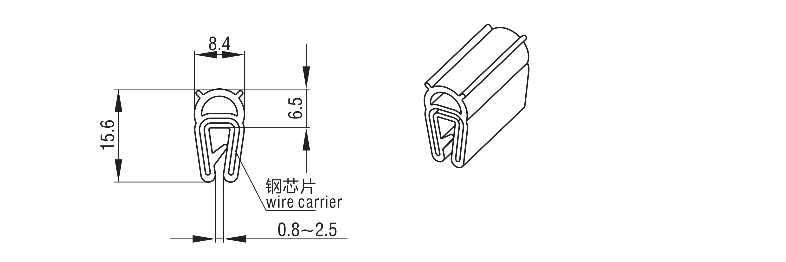 Self-gripping Gasketing 7203-156 Series