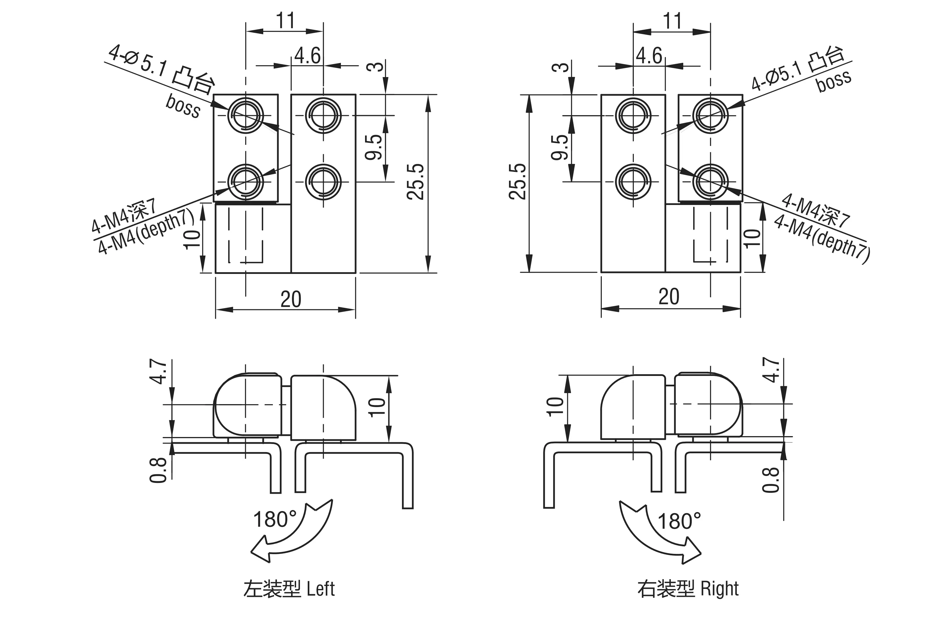 Lift-off Hinge 2201-1xx Series