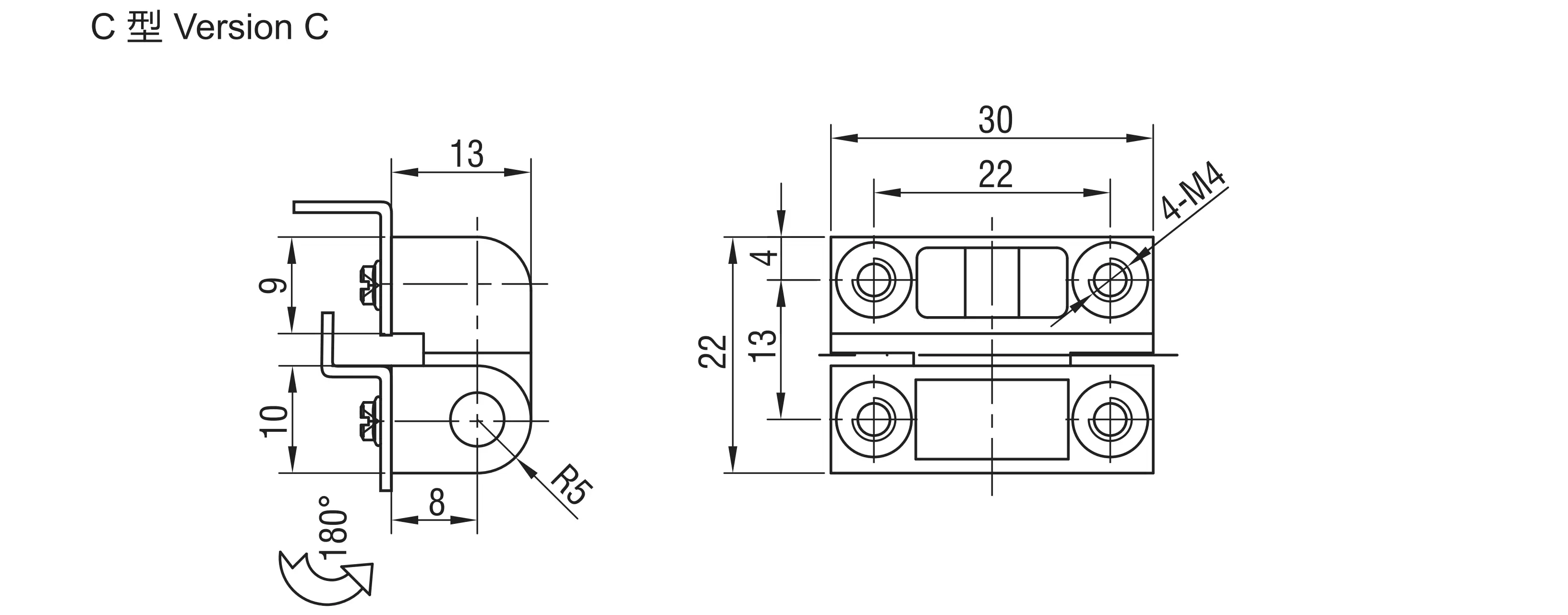 External Hinge 2315-C Series