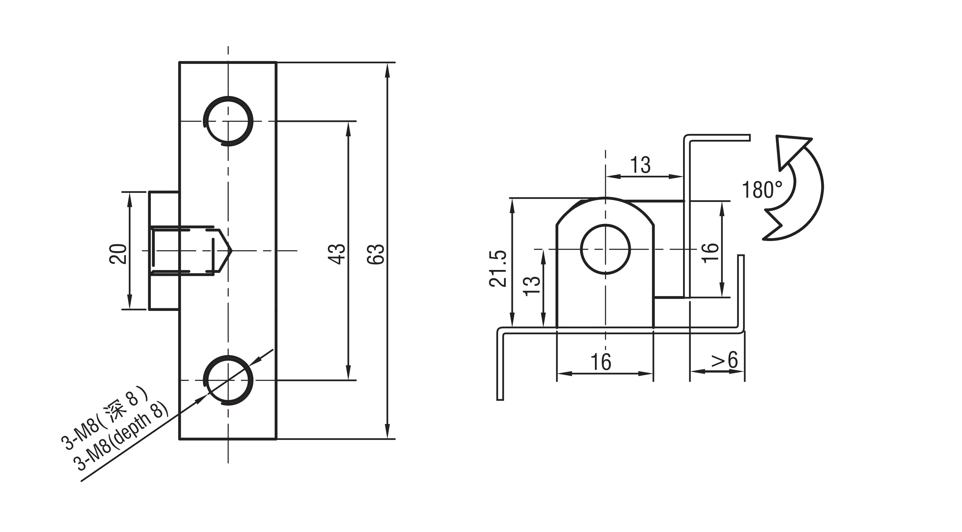 External Hinge 2316 Series