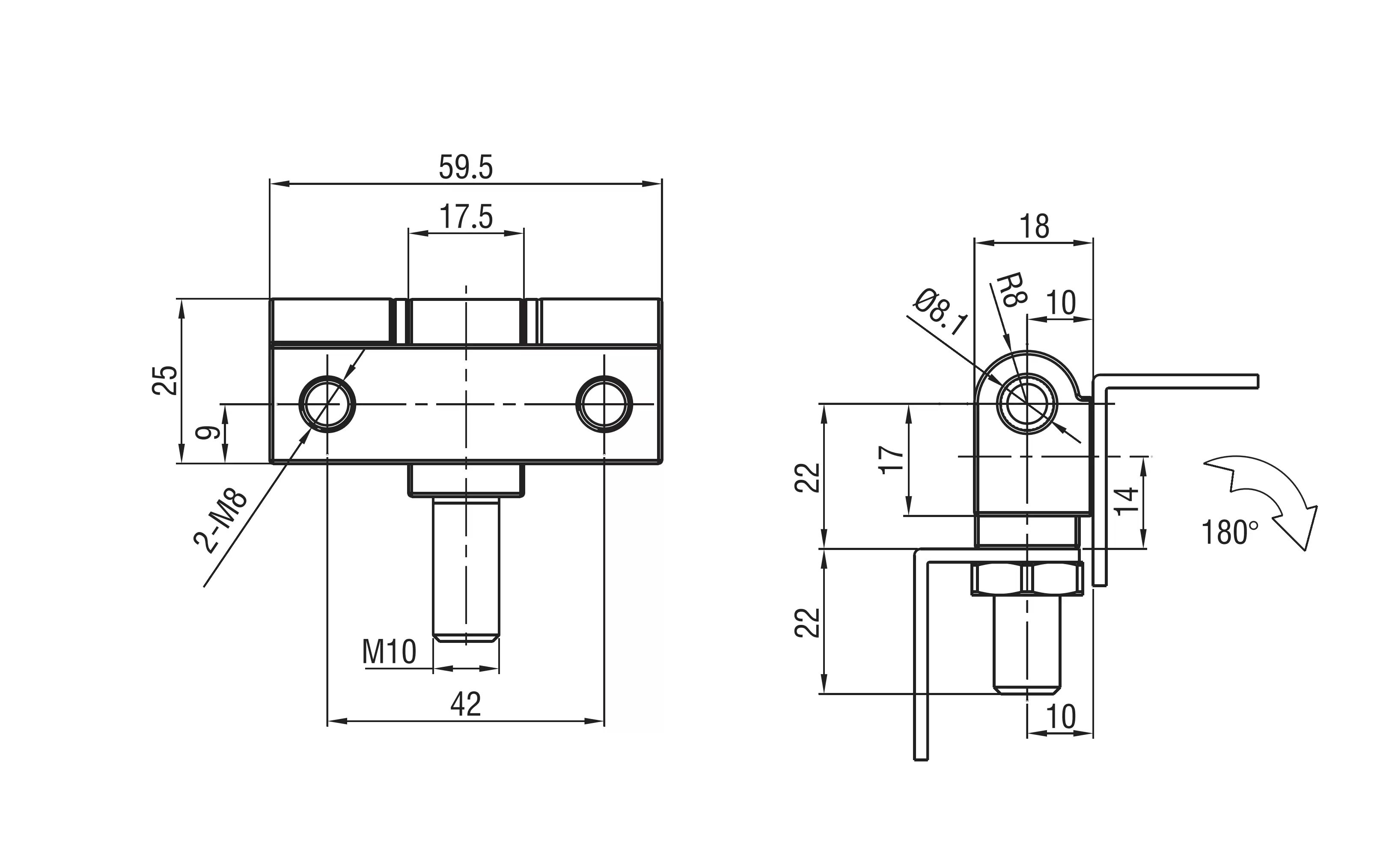 External Hinge 2332 Series