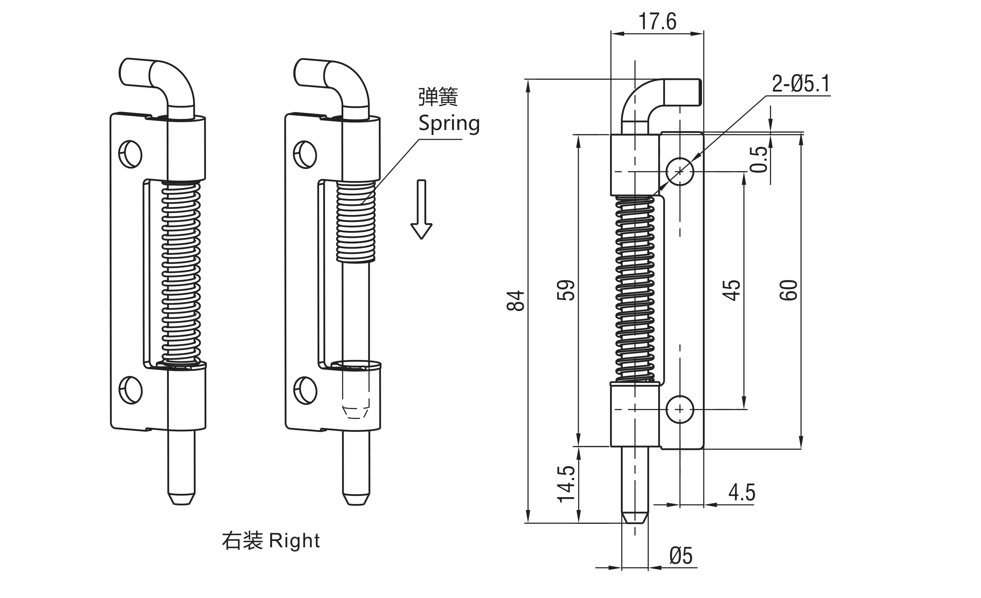Concealed Hinge 2404-01 Series(Large size)