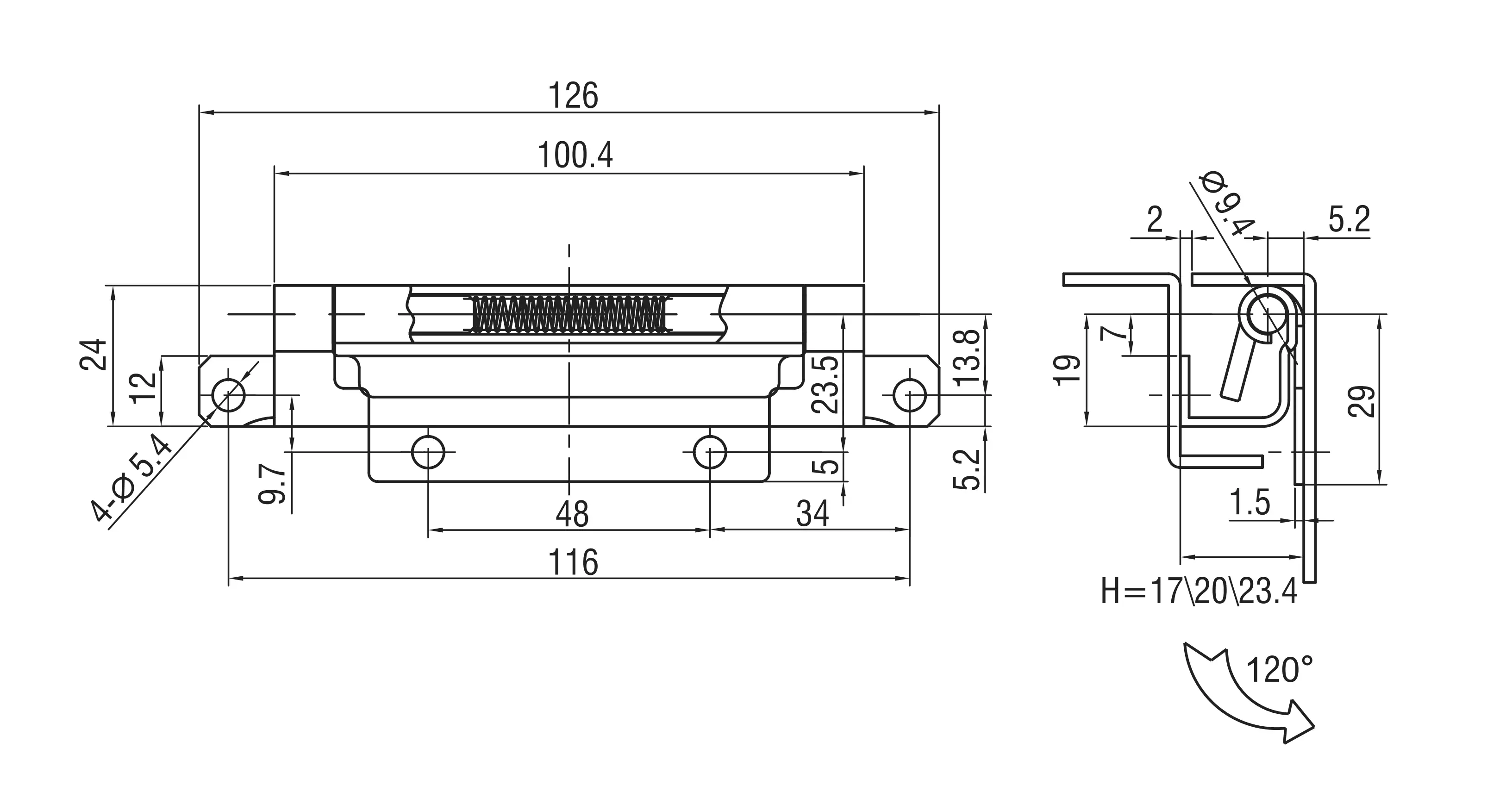Concealed Hinge 2410 Series