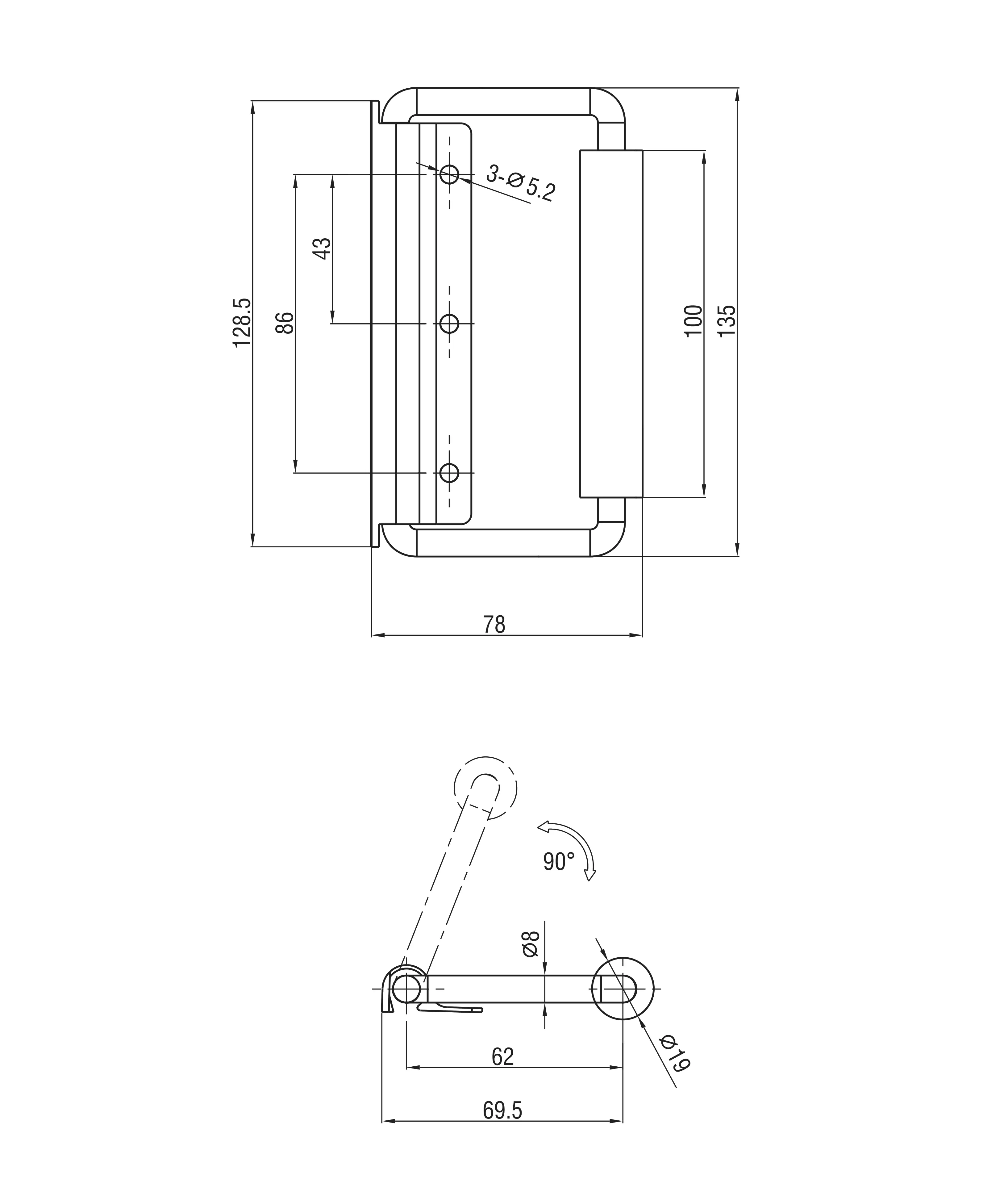 Spring Loaded Handle 3101 Series