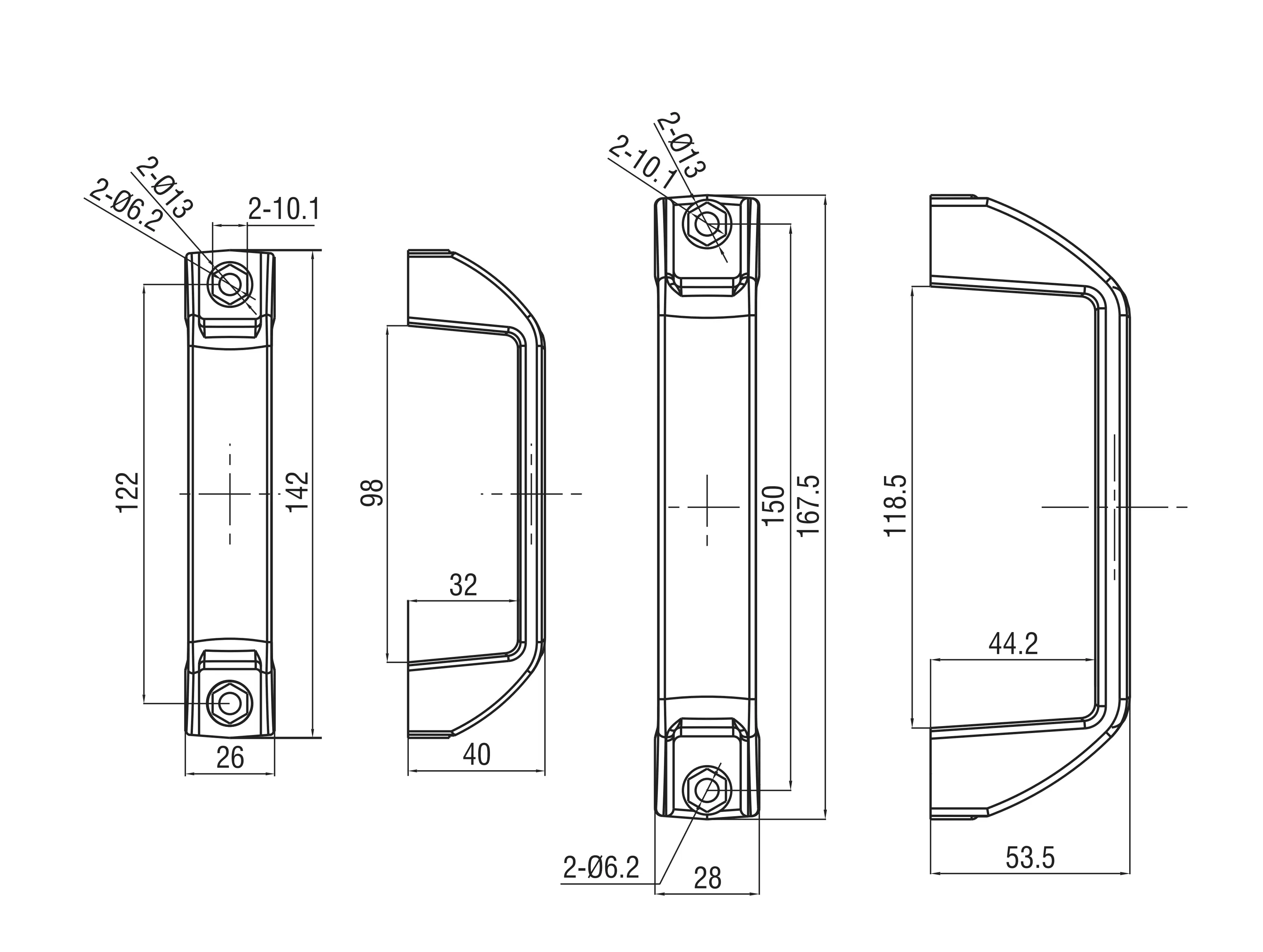 U Shape Handle 3201 Series