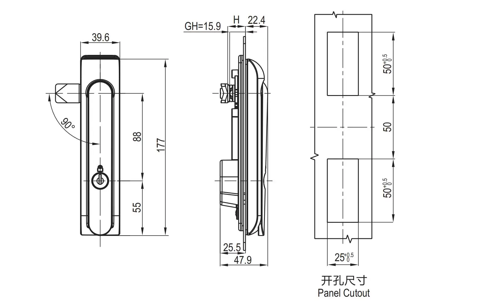 Swinghandle 1207 Series