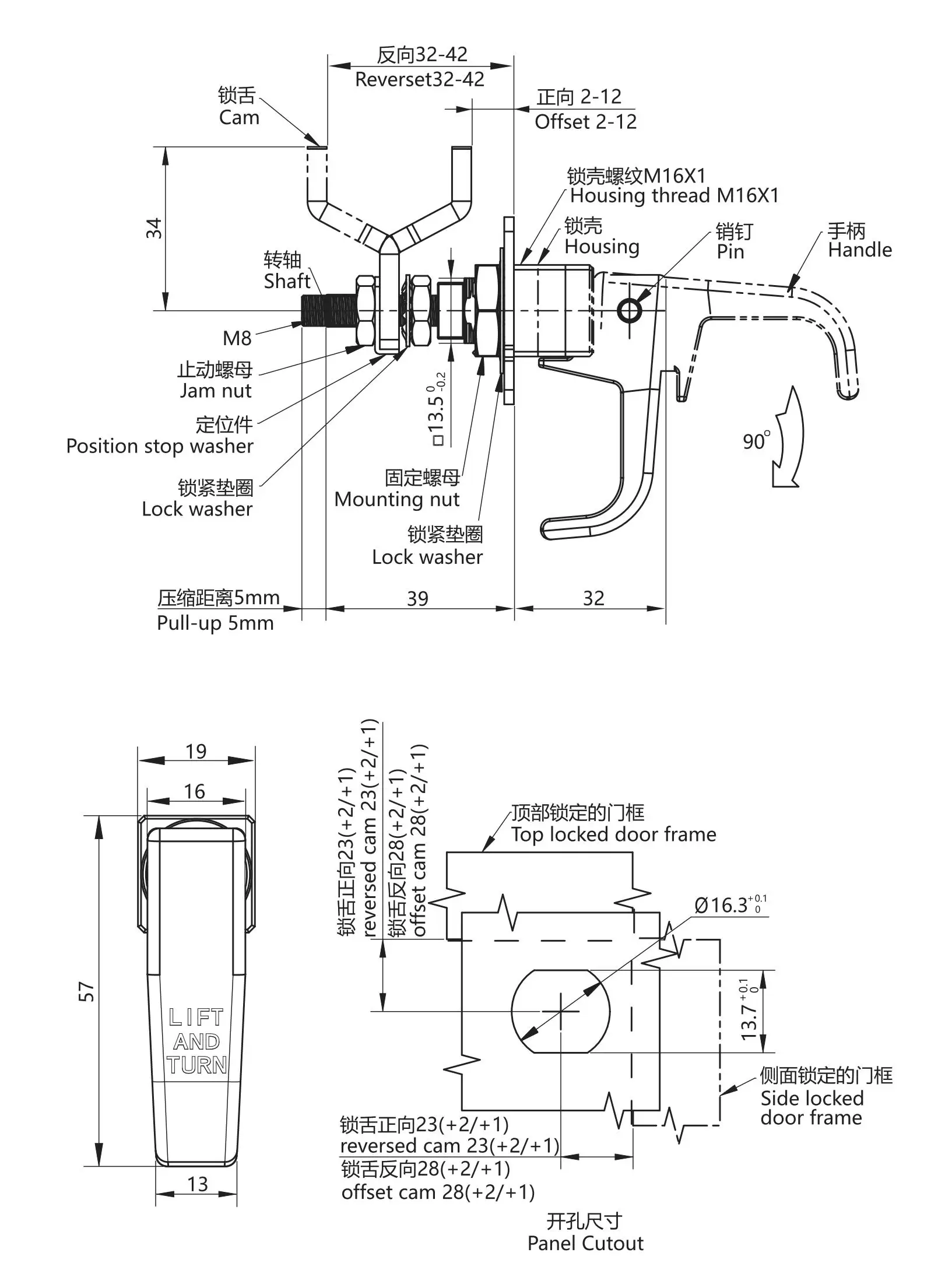 Compression Latch 1258 Series