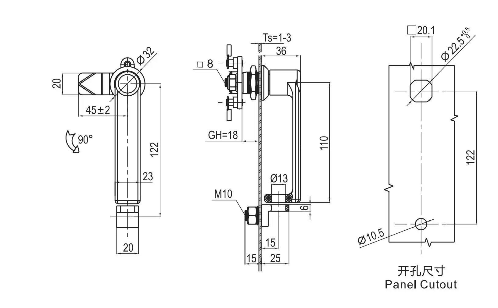 Handle Lock 1324 Series