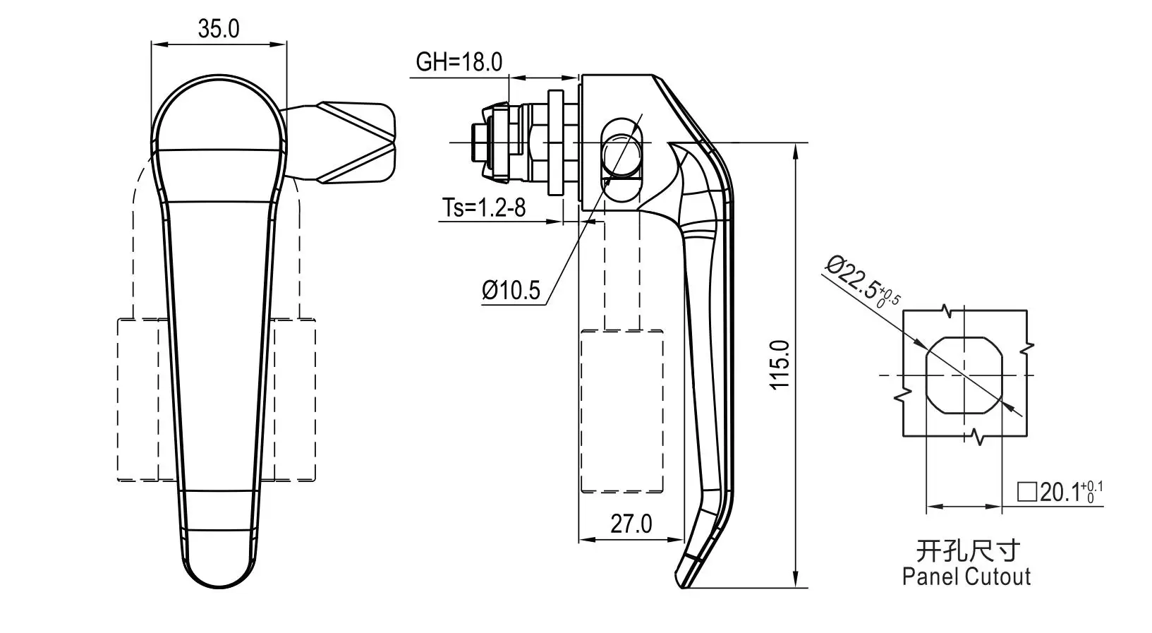 Handle Lock 1325 Series