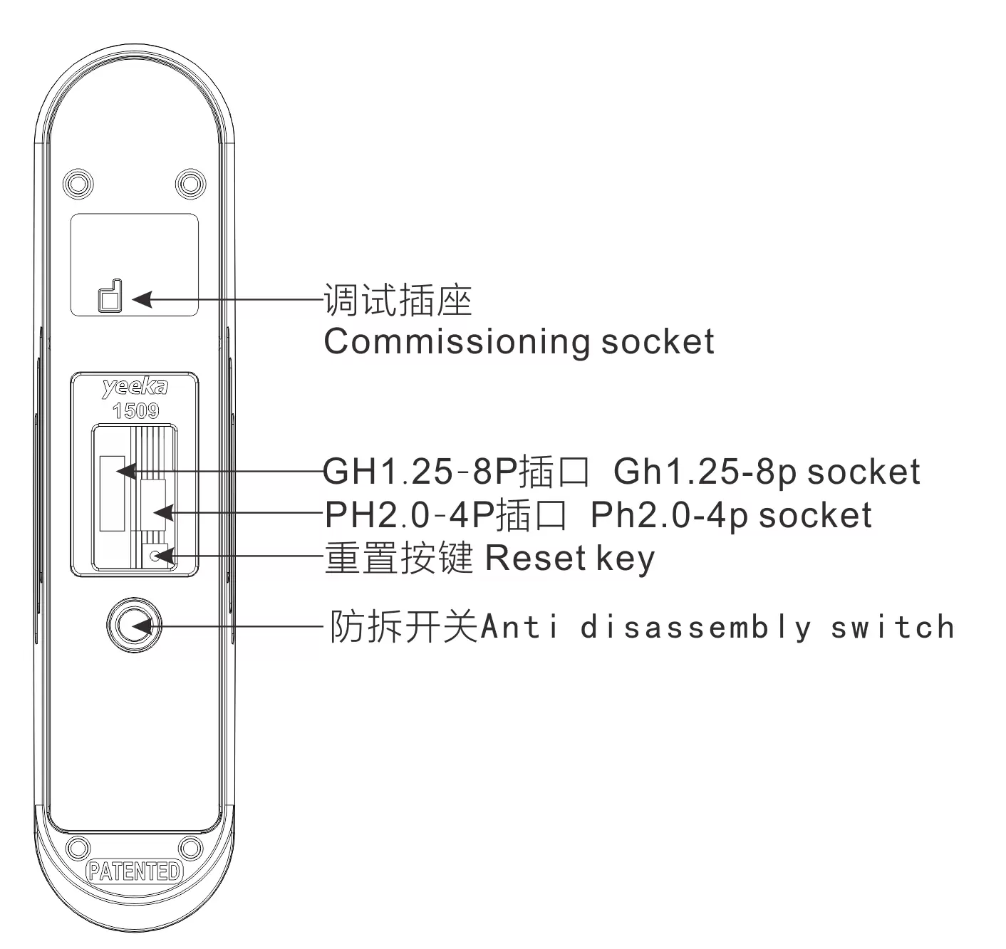 1509 series Electronic Swinghandle