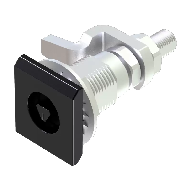 Compression Latch 1436 Series, Square Face, Large Size Type, Adjustable Grip Range, insert without cirle