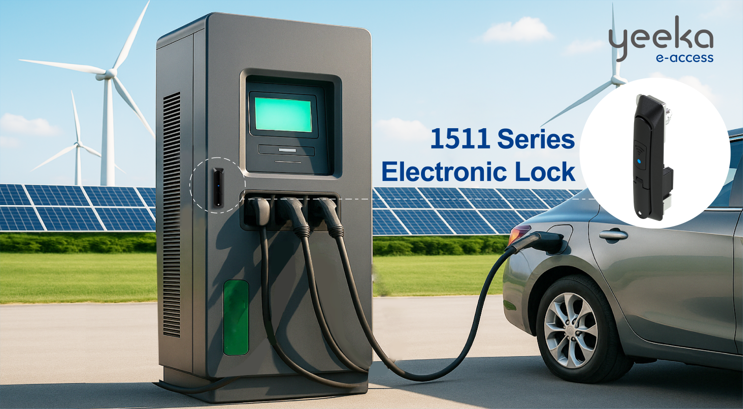 1511 Electronic Lock Powering EV Chargers Achieve Intelligent O&M