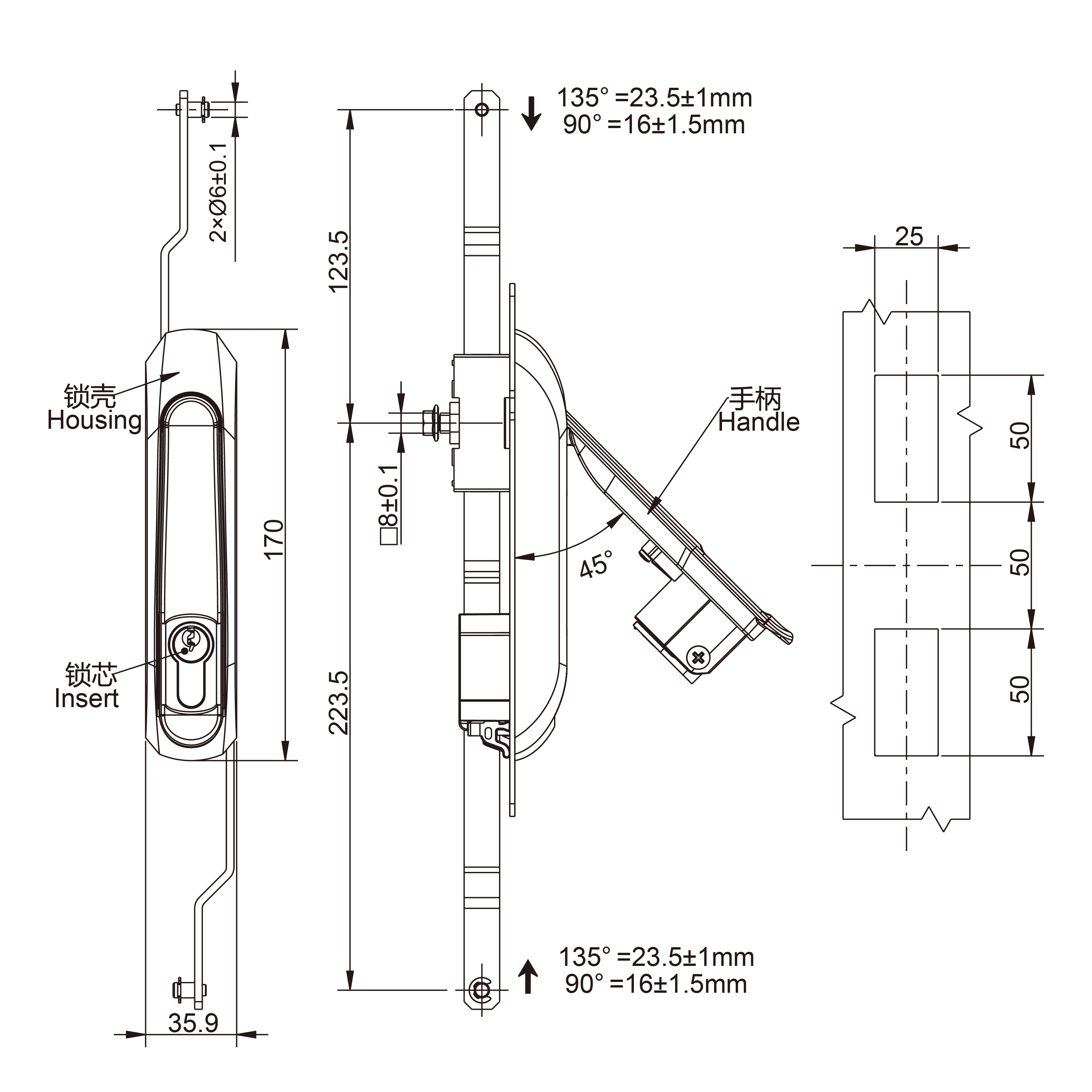 Rod Control Swinghandle 1151 Rod Control Type Series