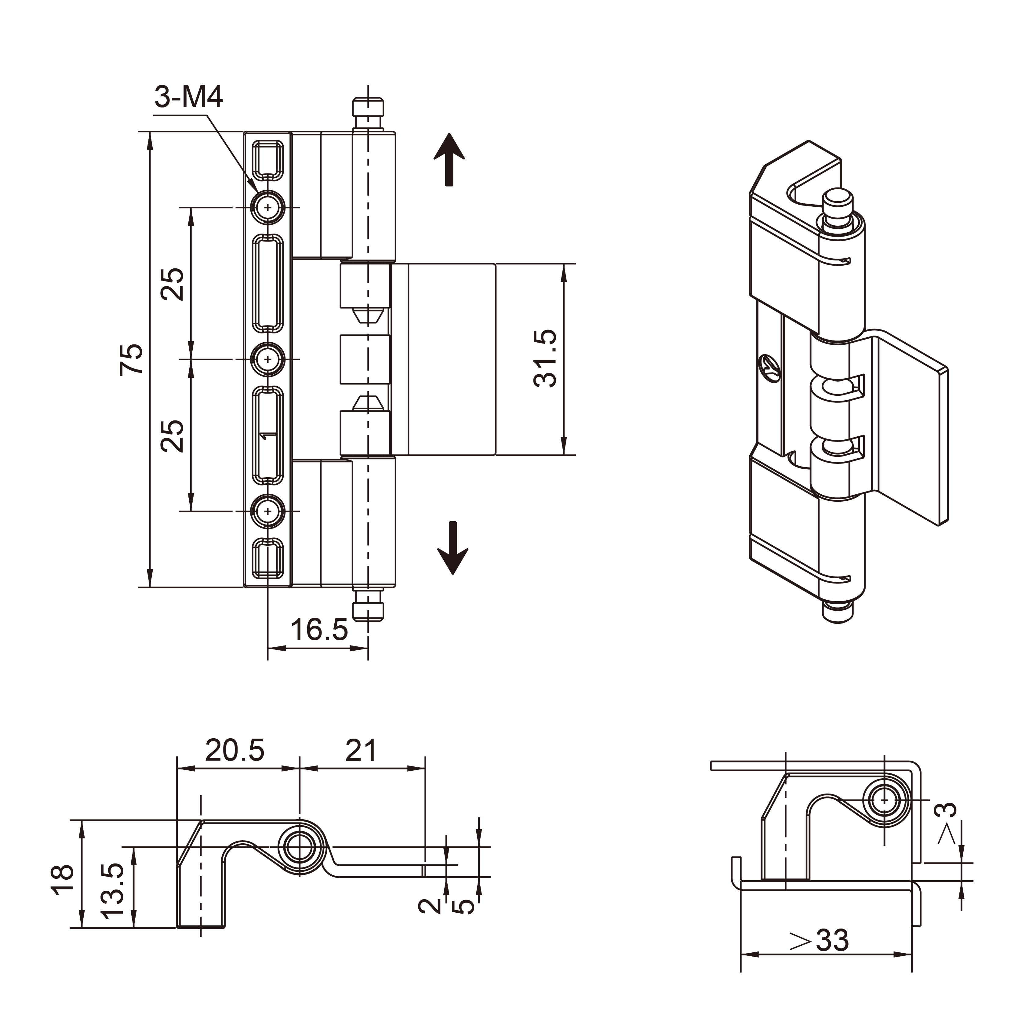 Concealed Hinge 2401-115B Series
