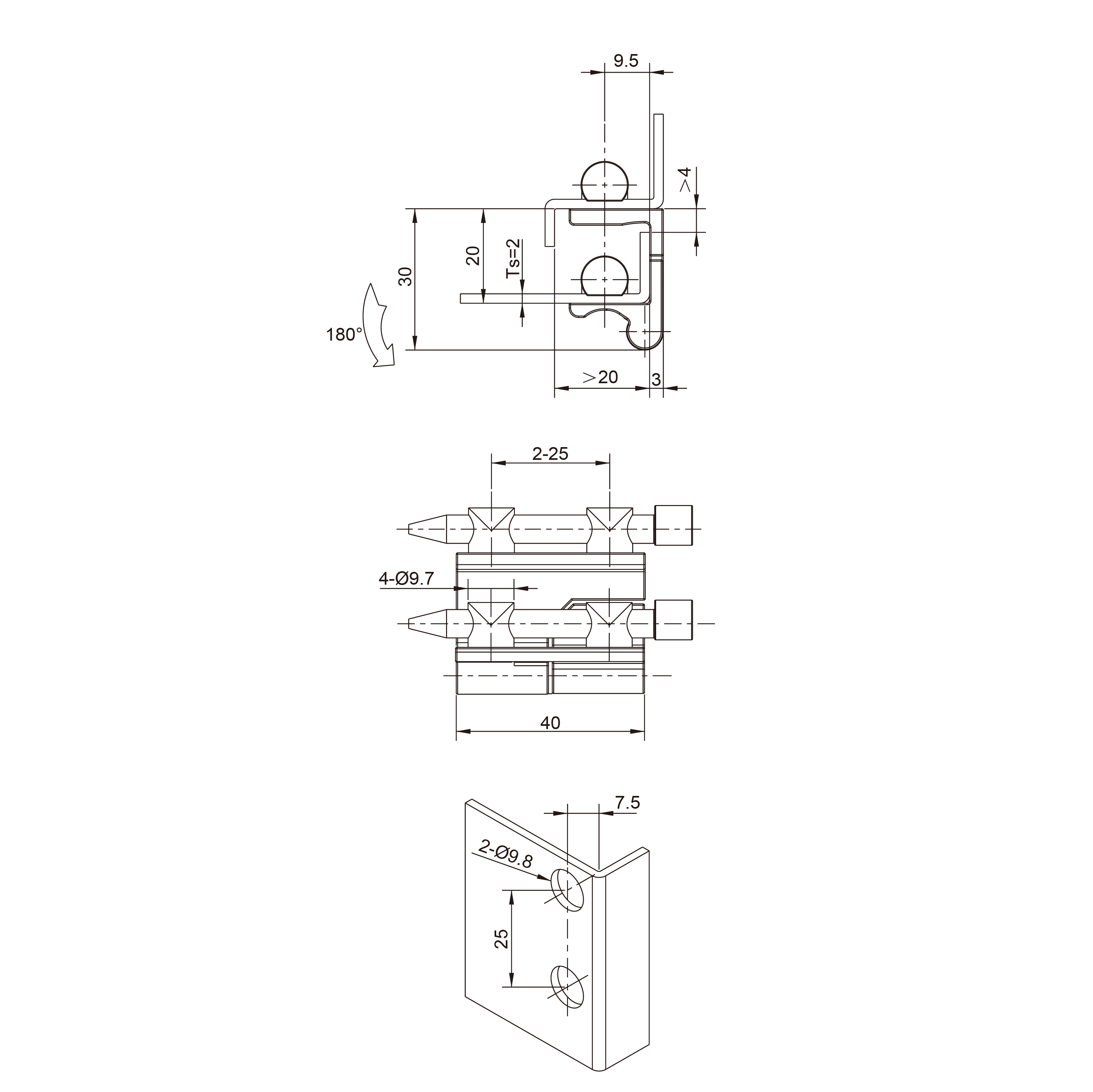 External Hinge 2350 Series