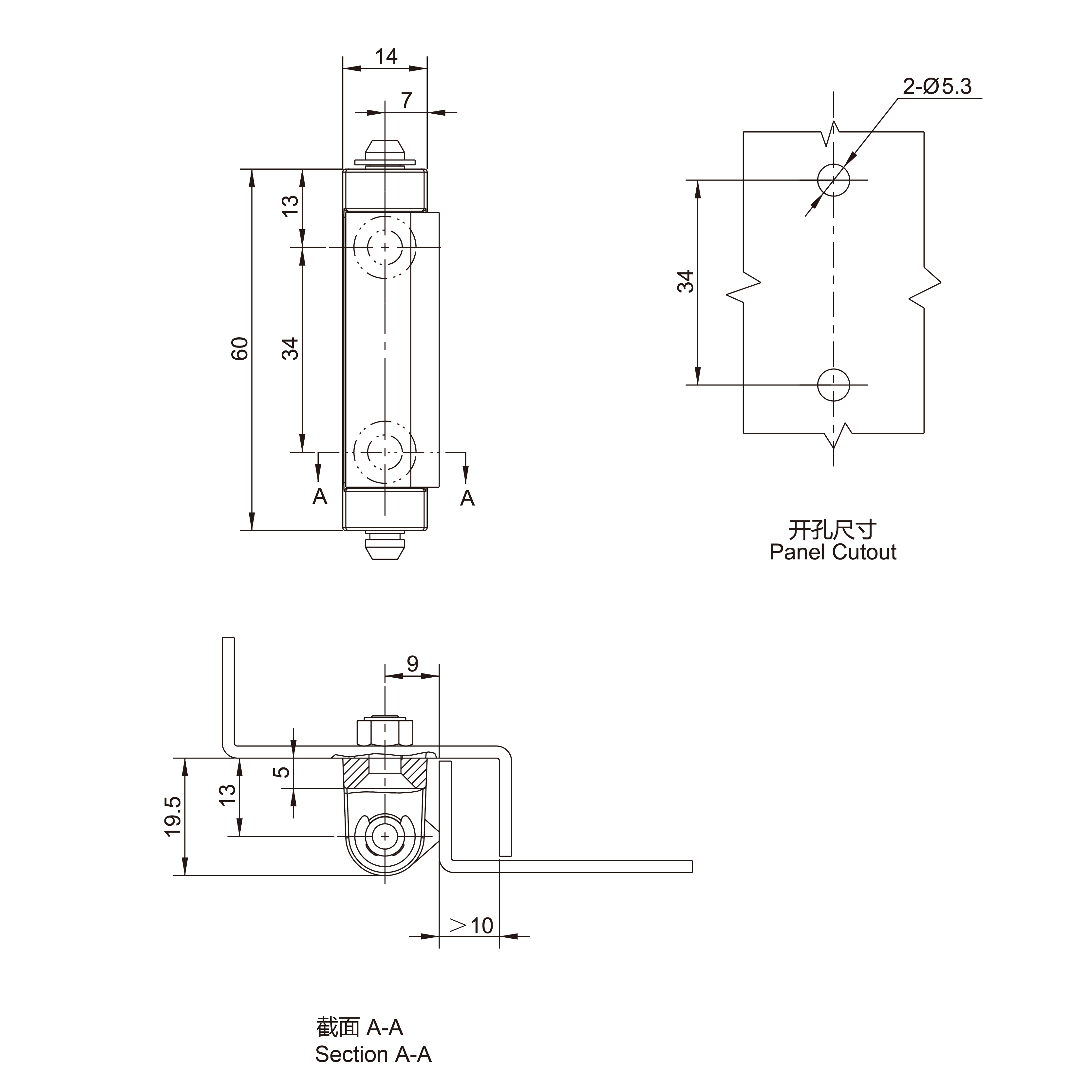External Hinge 2327-13-02 Series
