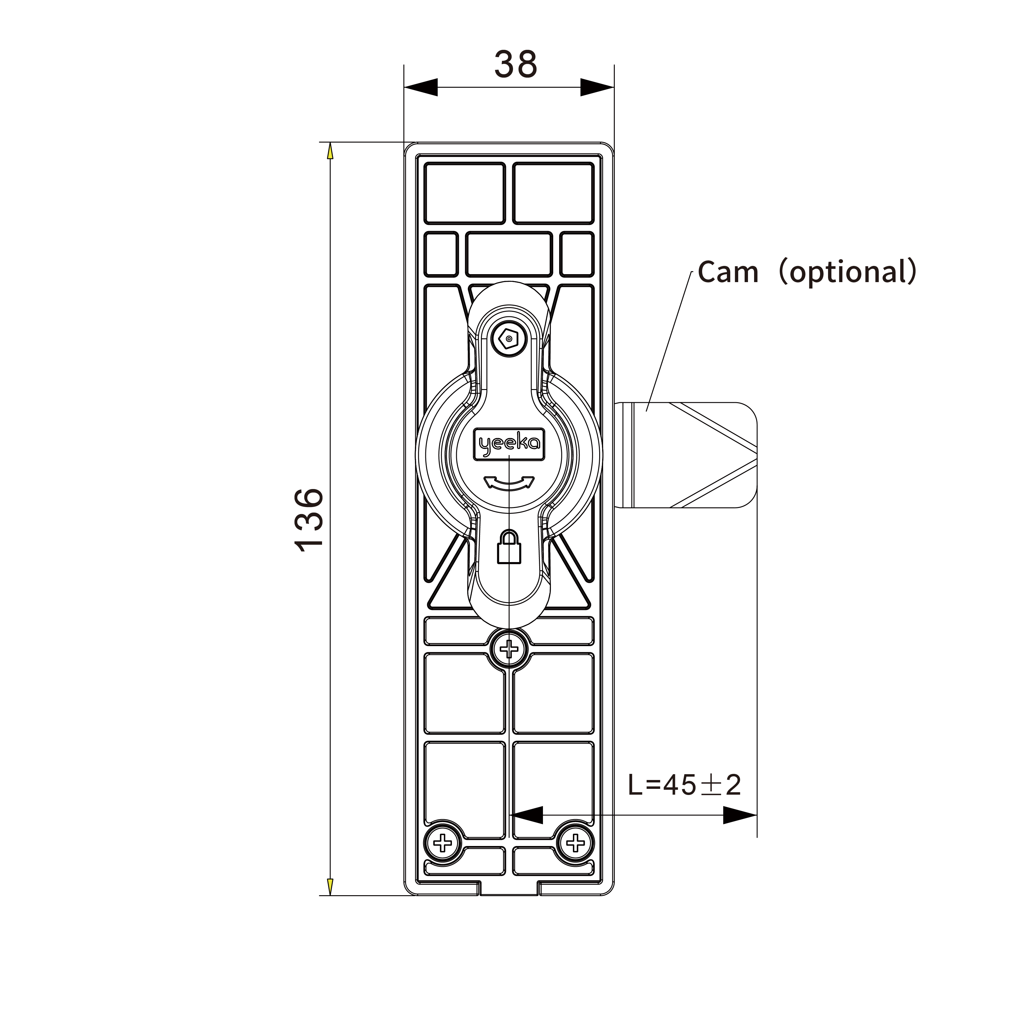  1516 Series Electronic Swinghandle