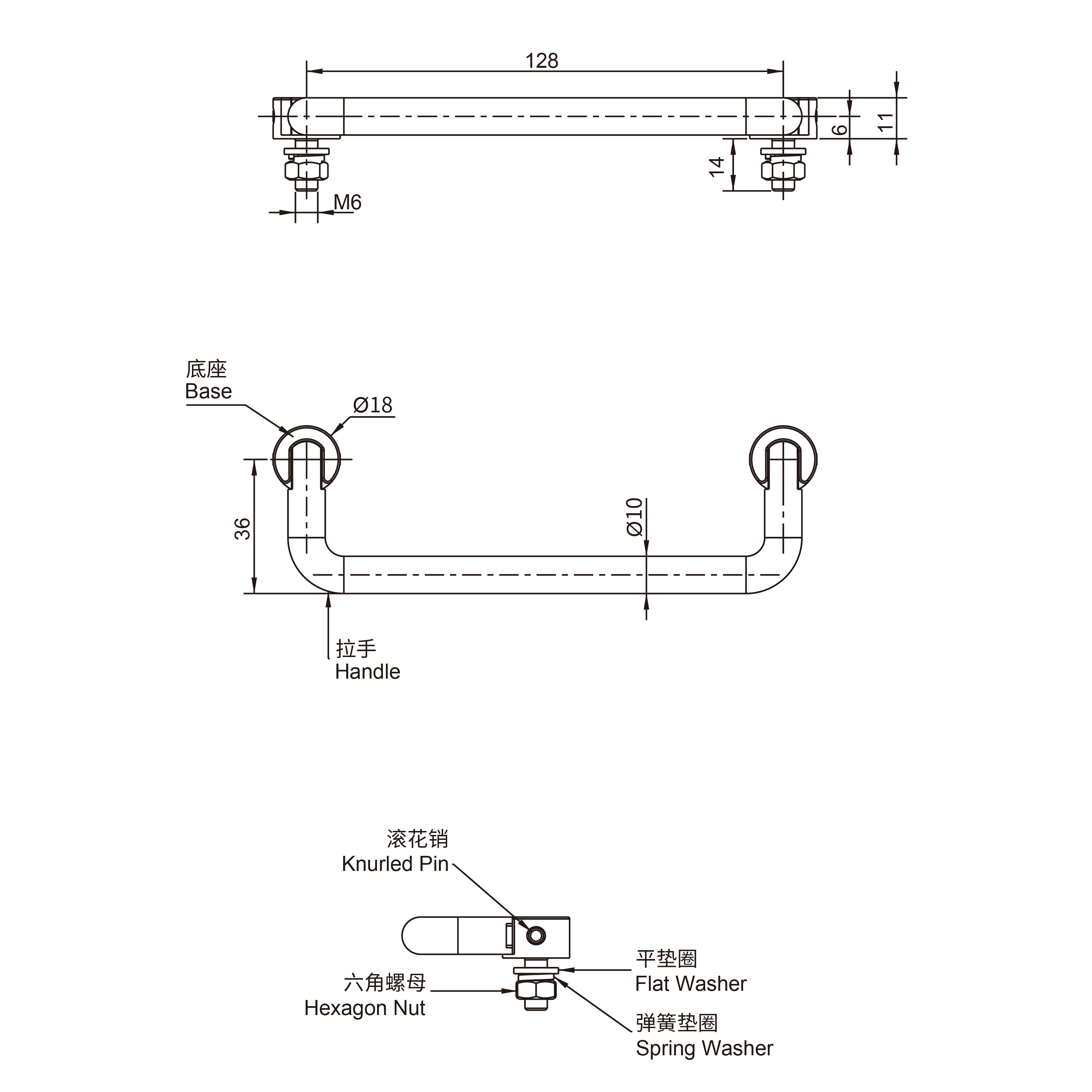 Folding Handles 3403 Series