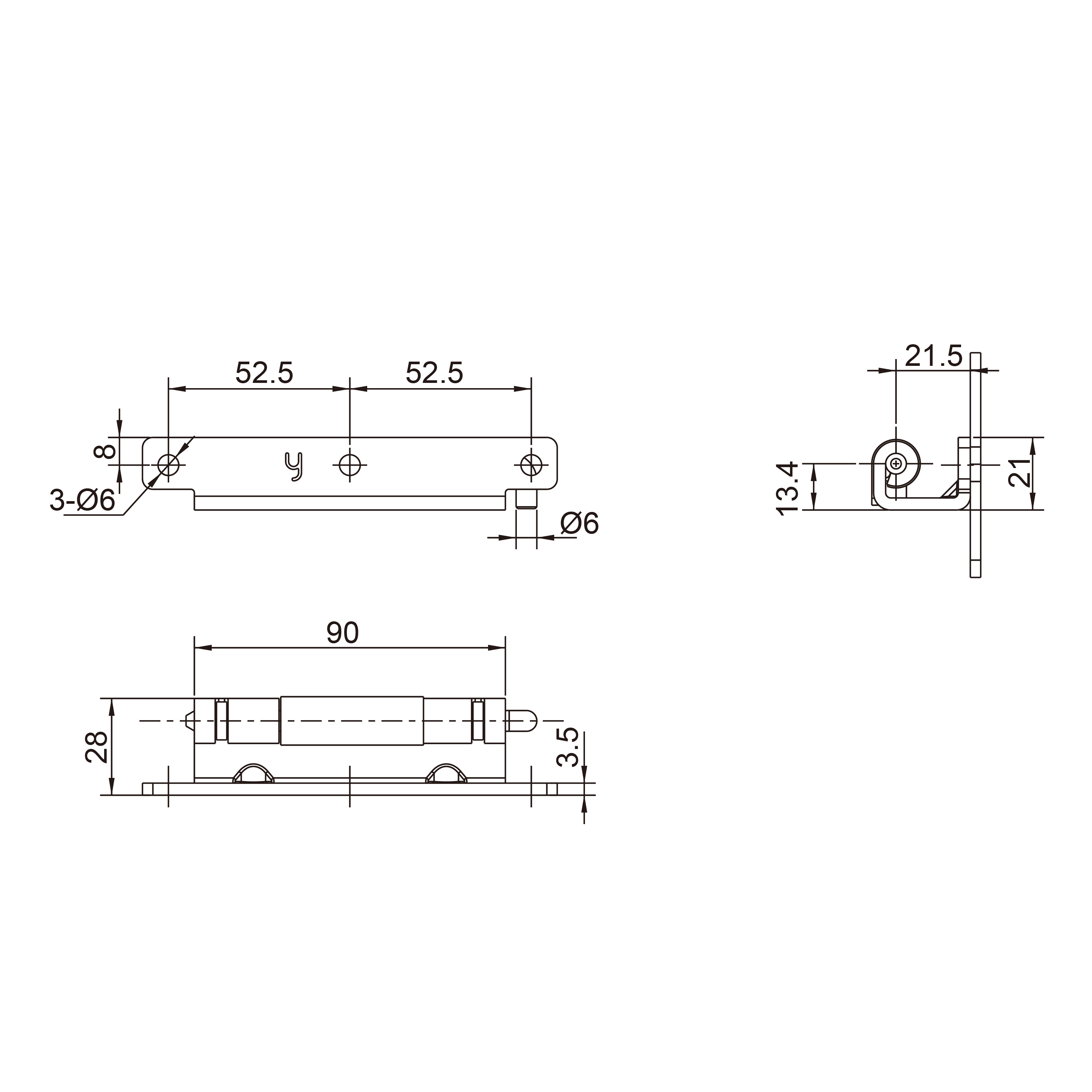 Concealed Hinge 2432 Series
