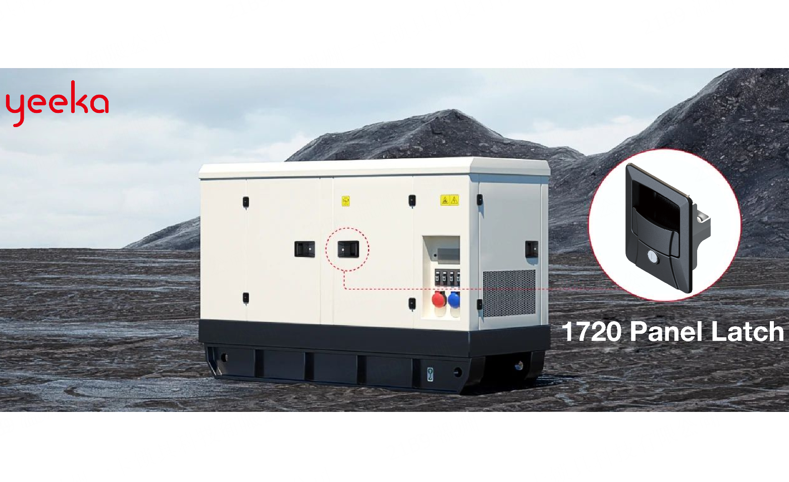 1720 Panel Latch｜Dual-Stage Locking & Internal Release for Safer Operation & Maintenance of Generators