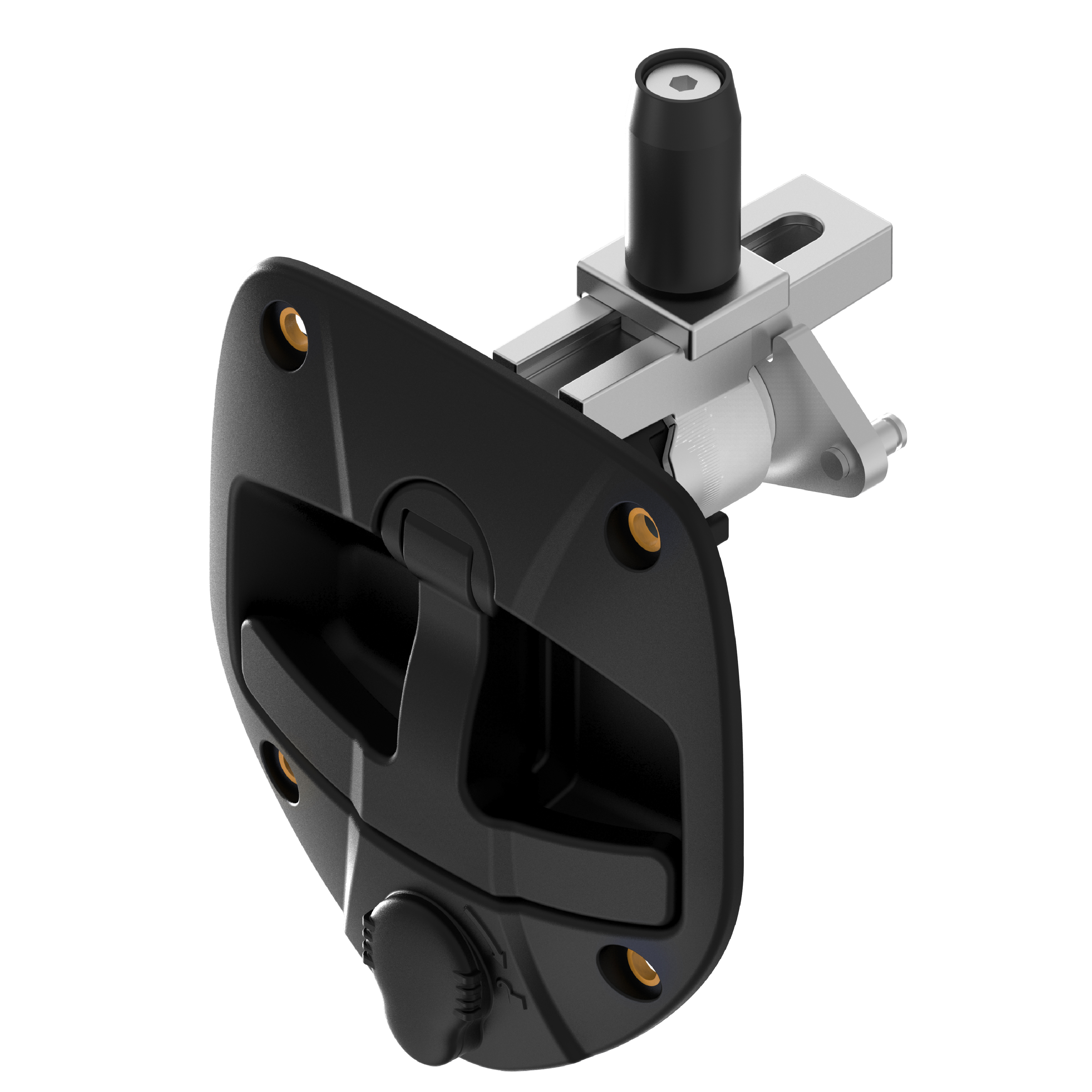 Paddle Latch 1710-B Series No padlock, Single-point key insertion/extraction, Spring-loaded handle