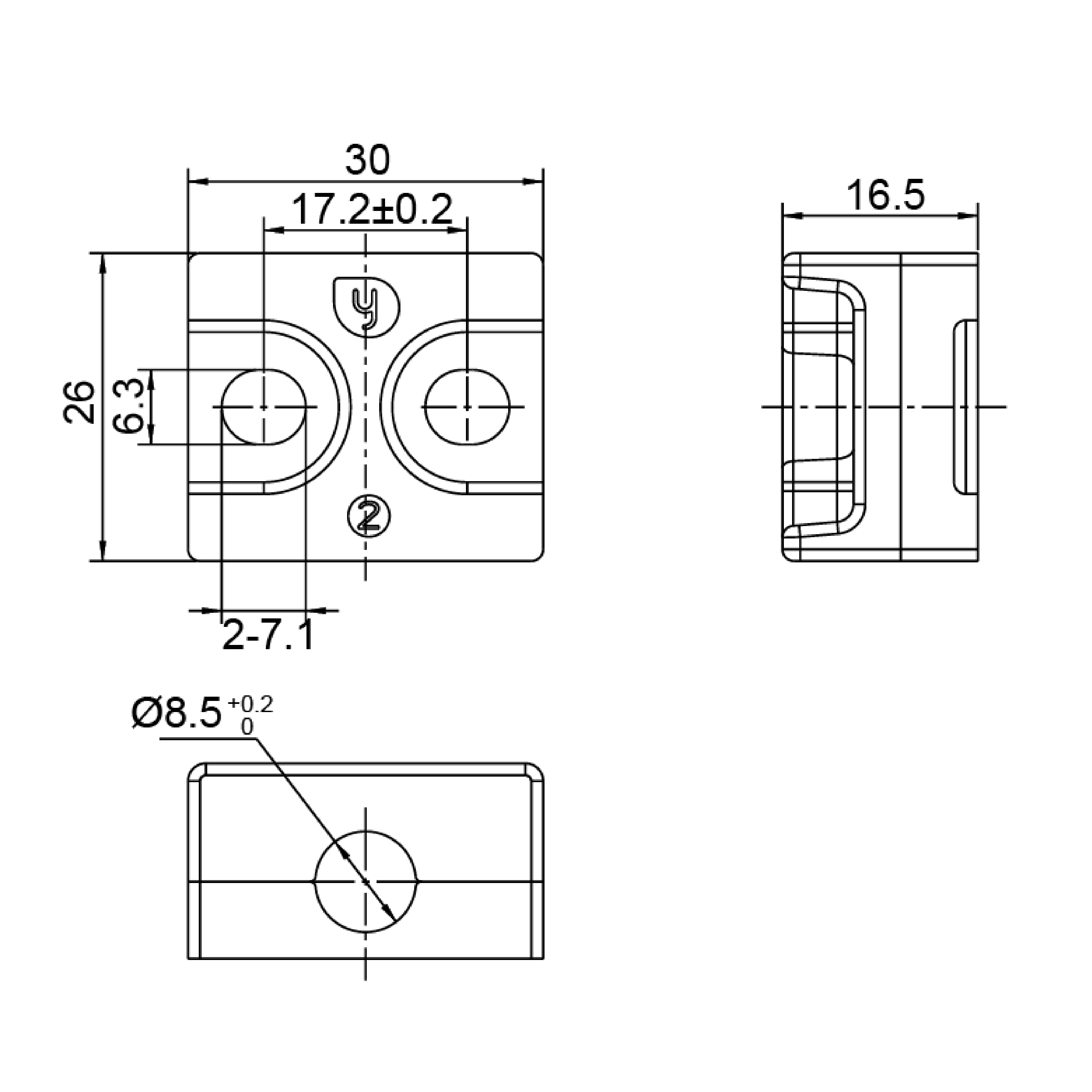 Rod accessories 9401-3835.5 Version A Series