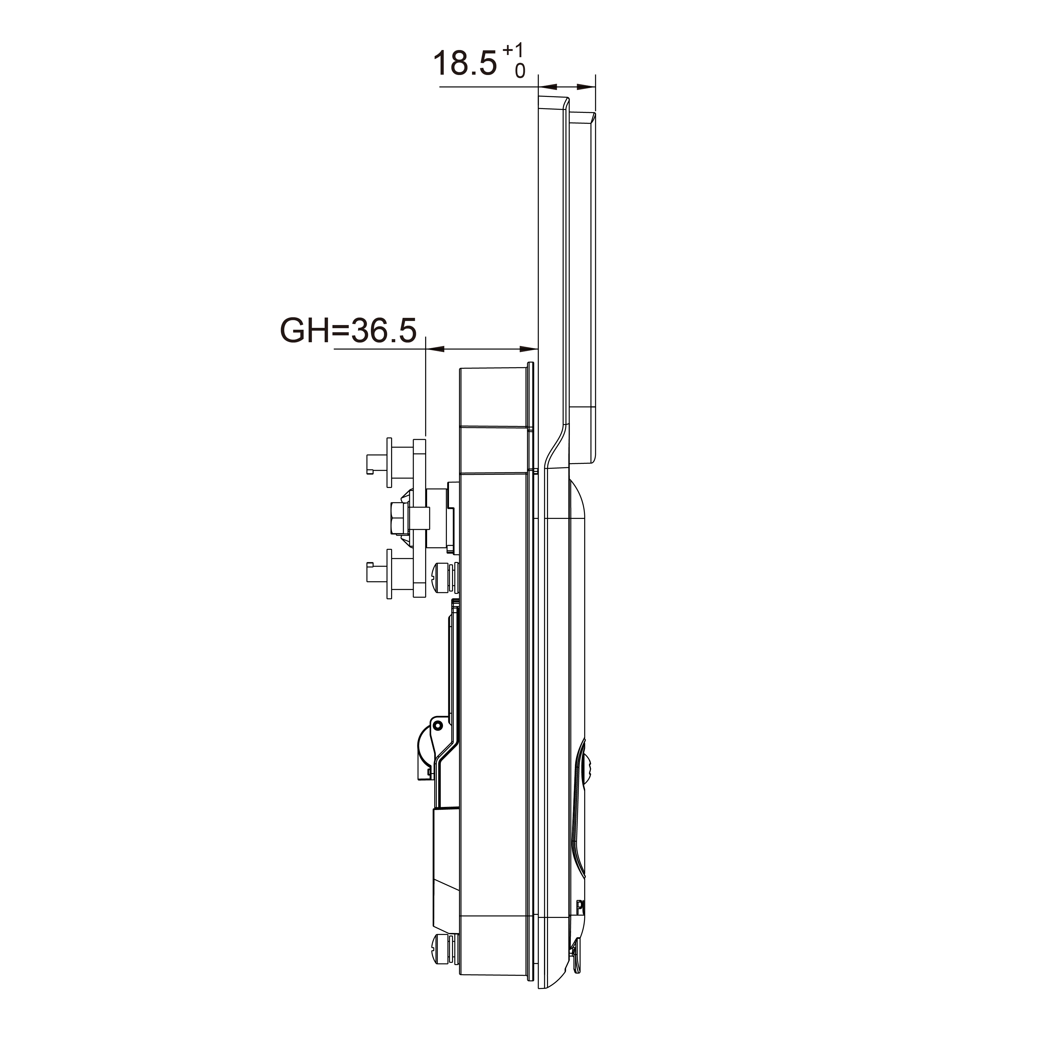 1518-R206-A20 Series Electronic Swinghandle